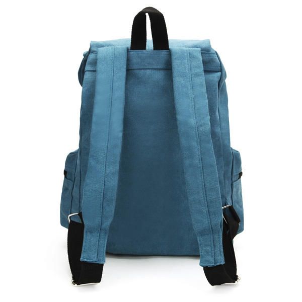 Mochila De Lona Para Hombres Y Mujeres Mochila Con Cordón De Ocio Mochilas Escolares Para Estudiantes