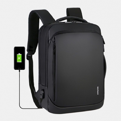 Mochila Loptop Multifuncional De Gran Capacidad Para Hombres Con Puerto De Carga Usb