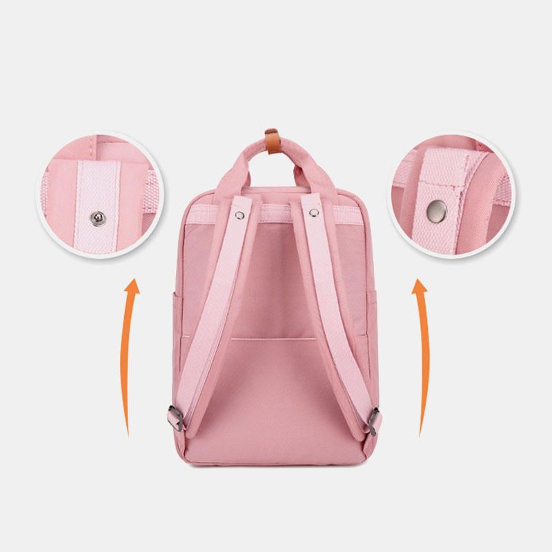 Mochila De Moda Impermeable De Gran Capacidad Para Mujer Bolsa De Viaje Escolar Al Aire Libre