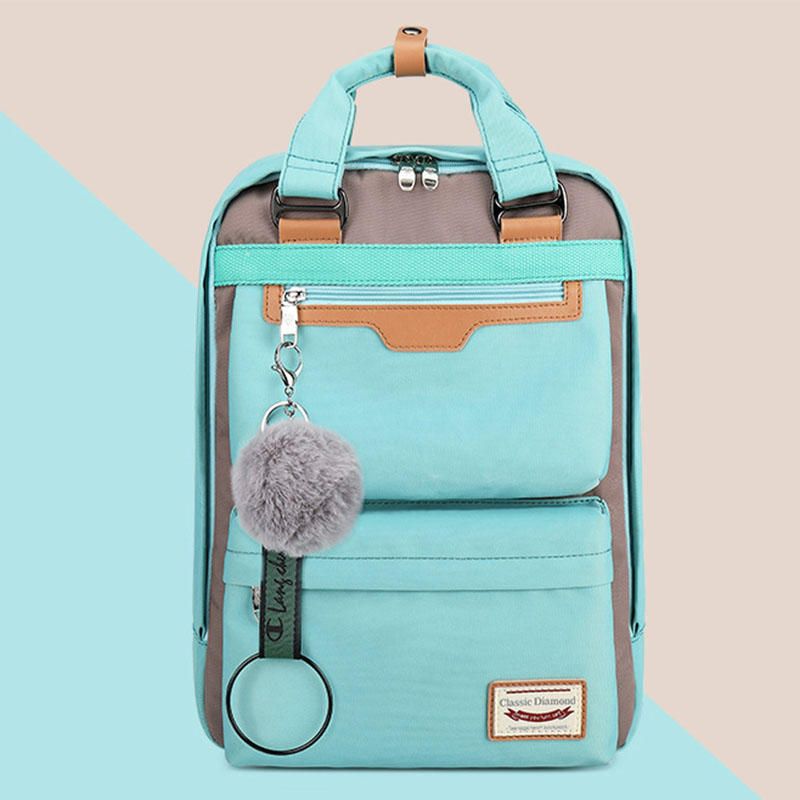 Mochila De Moda Impermeable De Gran Capacidad Para Mujer Bolsa De Viaje Escolar Al Aire Libre