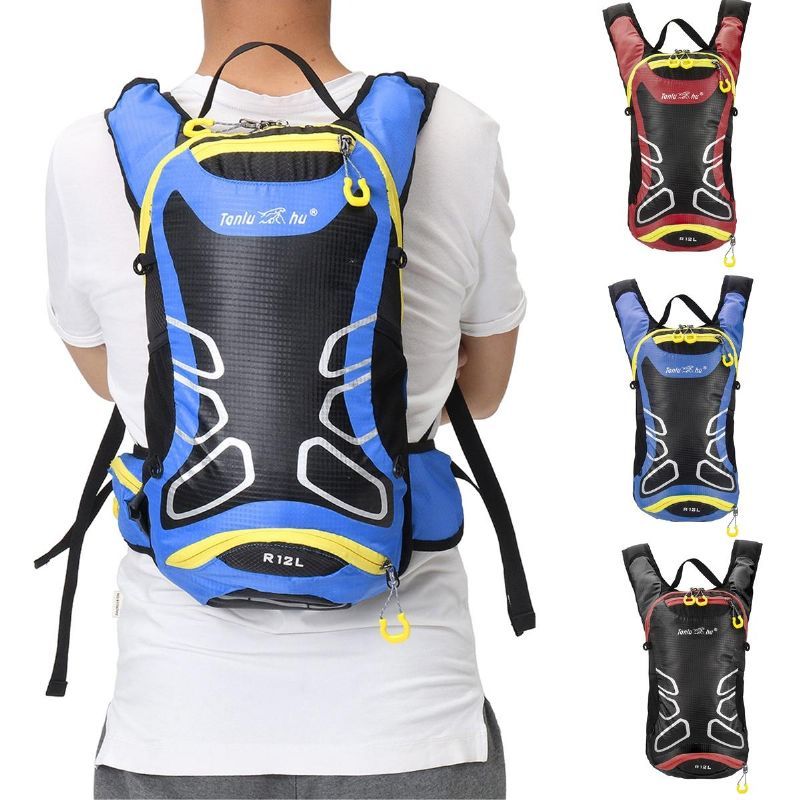 Mochila De Motocicleta Transpirable Multifunción 12l Bolsa De Montar De Nailon Impermeable