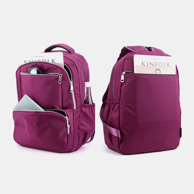 Mochila Multibolsillos Impermeable De Gran Capacidad Para Mujer