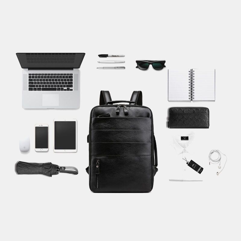 Mochila Multifuncional De Gran Capacidad Para Computadora Portátil Con Puerto De Carga Usb Para Negocios