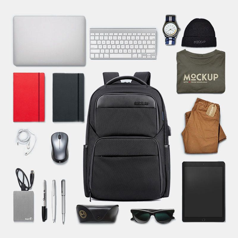 Mochila Multifuncional Impermeable Mukti-layer De Gran Capacidad Para Hombres Con Puerto De Carga Usb