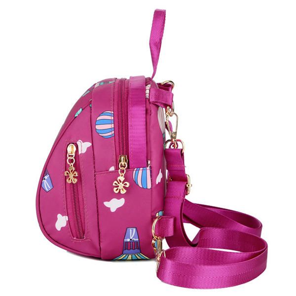 Mochila Oxford Con Estampado De Moda Para Mujer