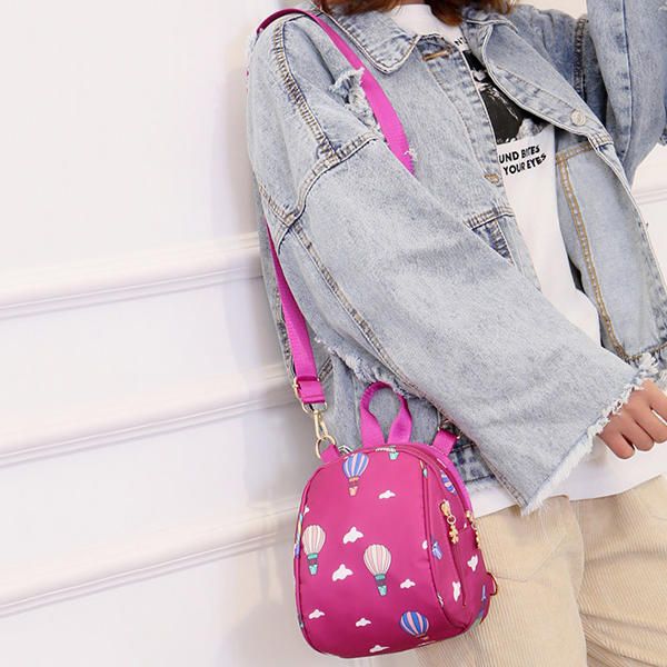 Mochila Oxford Con Estampado De Moda Para Mujer