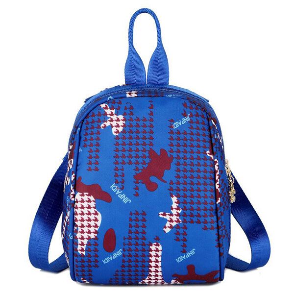 Mochila Oxford Con Estampado De Moda Para Mujer