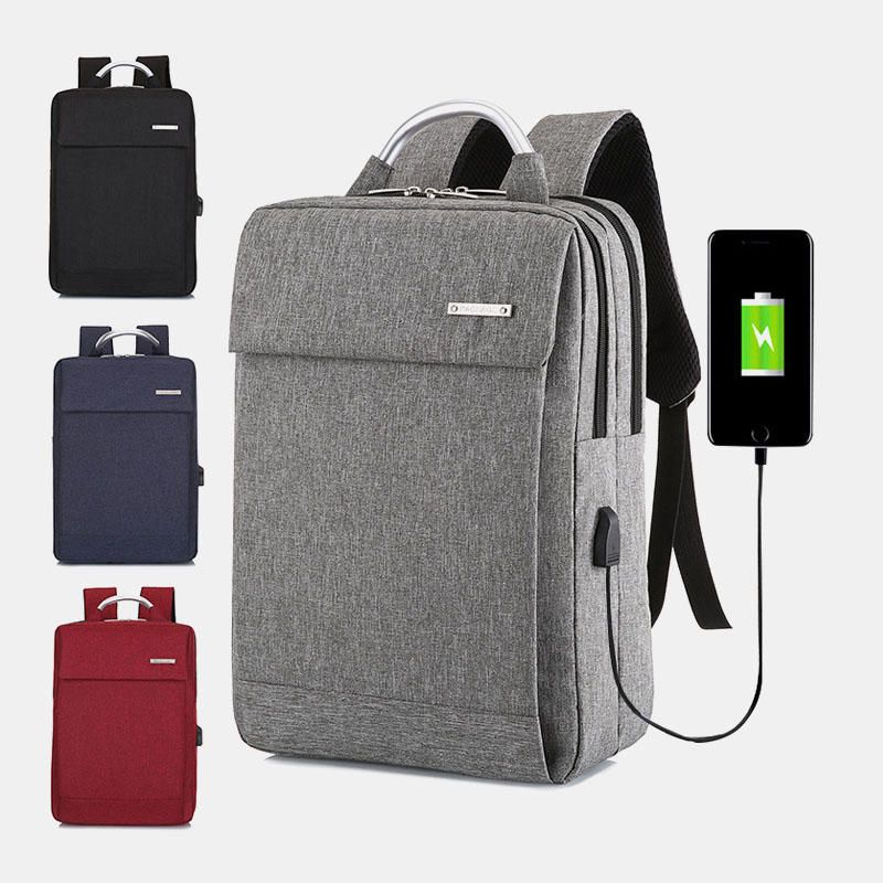 Mochila Para Computadora Usb De Gran Capacidad Para Hombres Y Mujeres