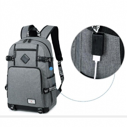 Mochila Para Portátil De 19 Pulgadas Para Hombre Con Puerto De Carga Usb