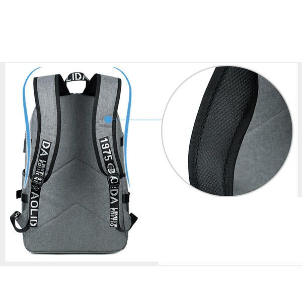 Mochila Para Portátil De 19 Pulgadas Para Hombre Con Puerto De Carga Usb