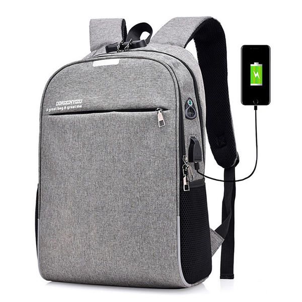 Mochila Para Portátil Con Carga Usb Antirrobo Con Bloqueo Codificado Para Hombres