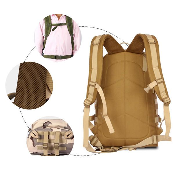 Mochila Táctica De Camuflaje Al Aire Libre Mochila De Viaje Bolso De Hombro Para Hombres