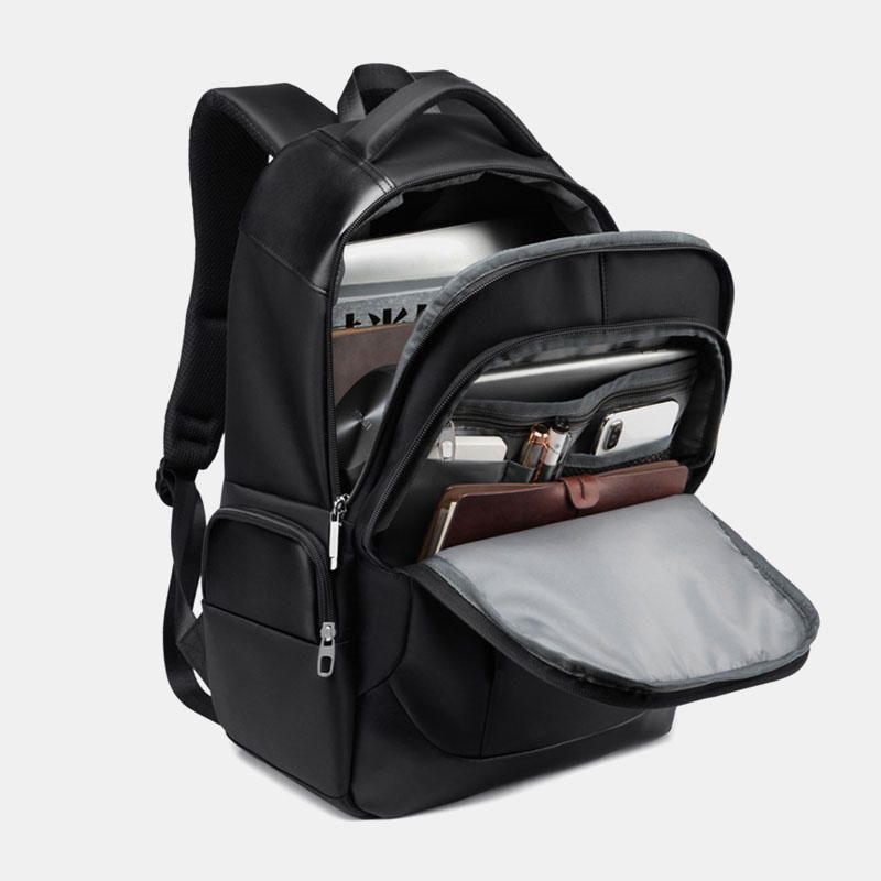 Mochila Usb Impermeable De Nailon De Gran Capacidad Para Hombre