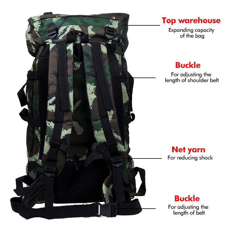 Mochila De Viaje De Camuflaje Plegable De Gran Capacidad Para Hombres