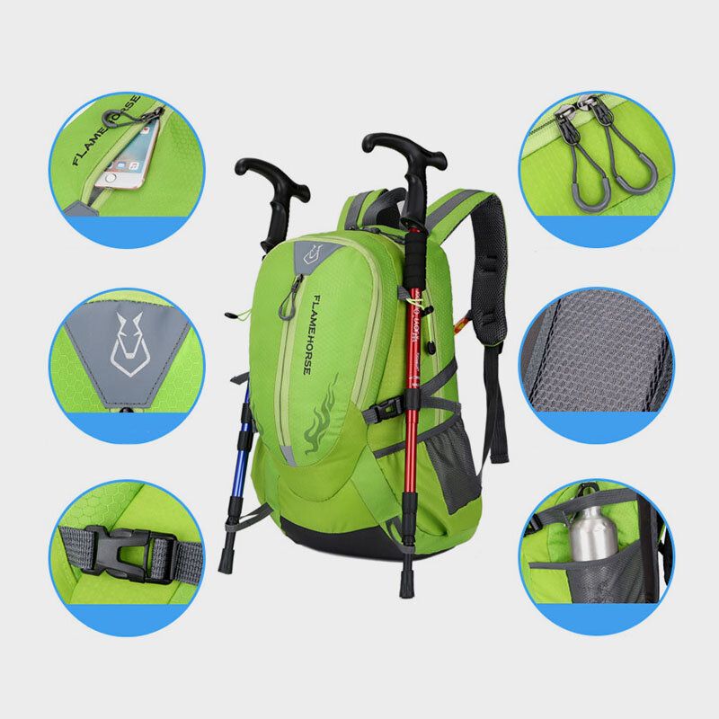 Mochila De Viaje De Escalada Al Aire Libre Impermeable De Tela Oxford Unisex De Gran Capacidad