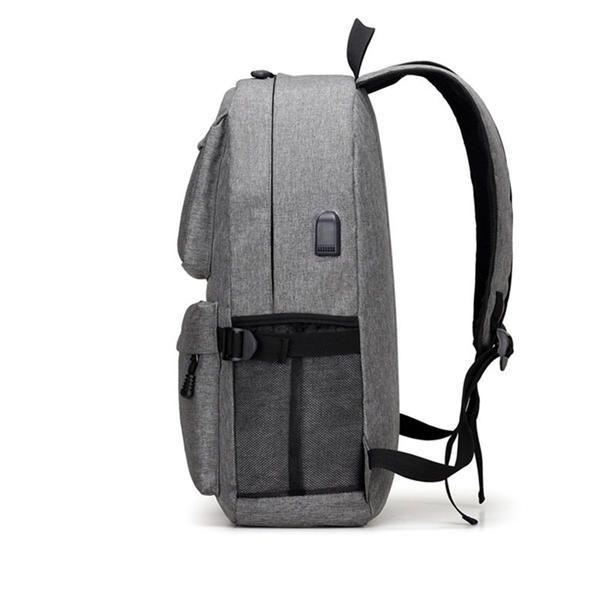 Mochila De Viaje Impermeable Para Hombre Con Puerto De Carga Usb