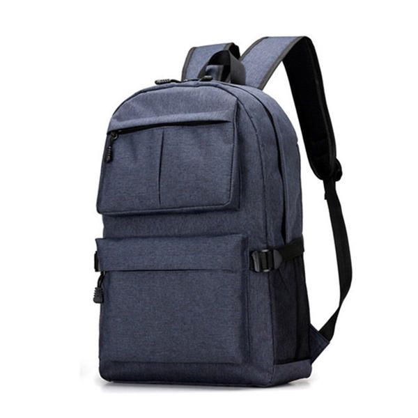 Mochila De Viaje Impermeable Para Hombre Con Puerto De Carga Usb