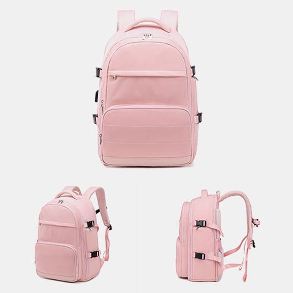 Mochila De Viaje Informal Impermeable Multifunción Para Mujer