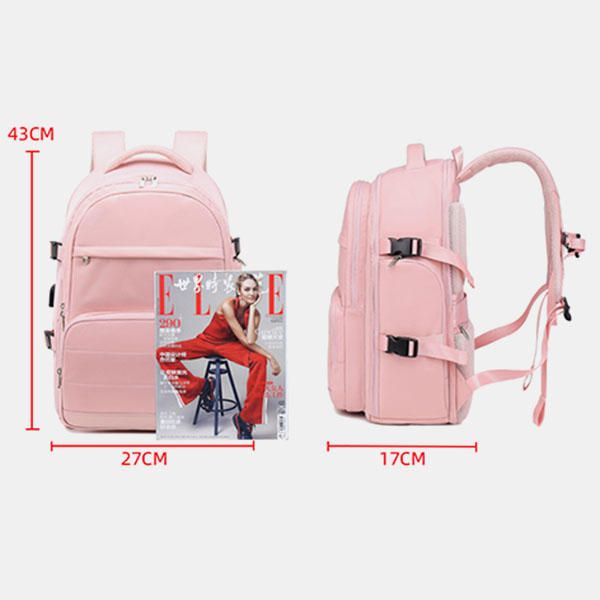 Mochila De Viaje Informal Impermeable Multifunción Para Mujer