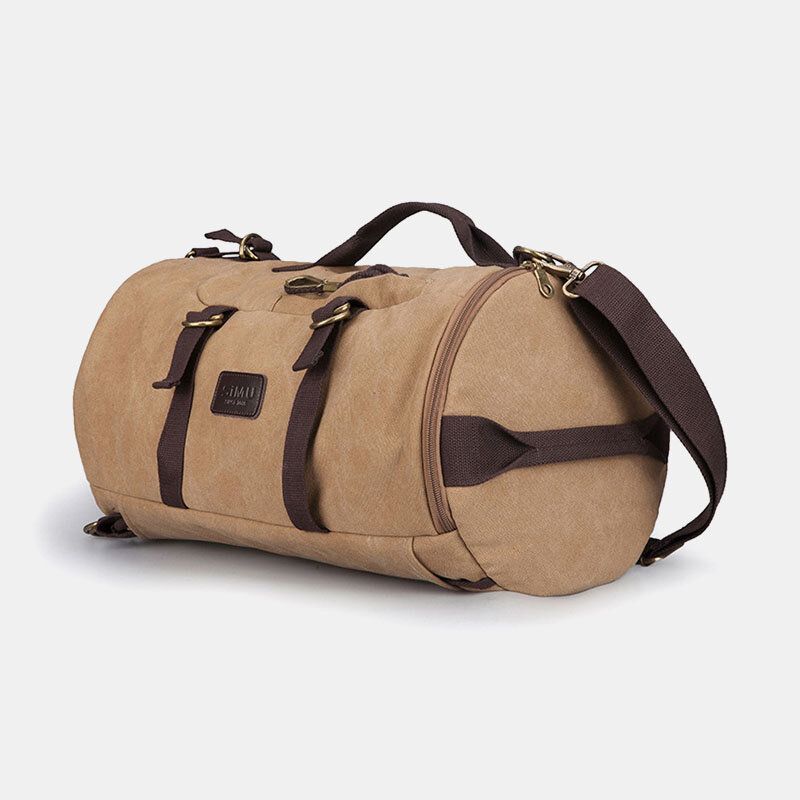 Mochila De Viaje De Lona Para Hombre Multifunción Con Bolso De Carga Usb Bolso Bandolera Bolso Cruzado