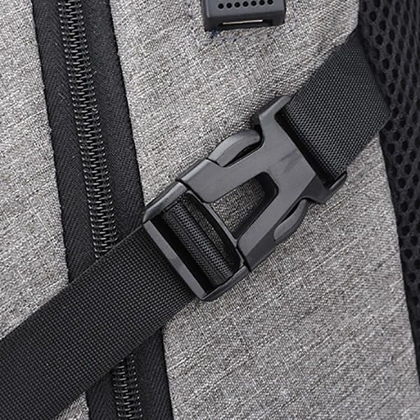 Mochila De Viaje De Nailon Para Portátil De Gran Capacidad Para Hombre Con Puerto De Carga Usb