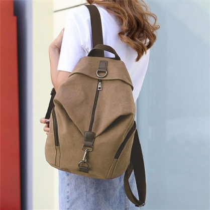 Mochila Vintage De Gran Capacidad Para Mujer Bolso De Hombro Bolso Informal Para Computadora De 14 Pulgadas