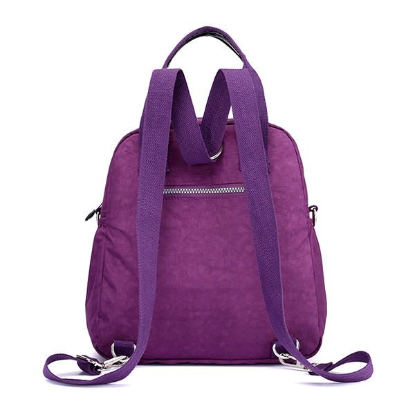 Mujeres Lady Nylon Elegante Mochila Multiusos Con Estilo Bolso De Viaje De Viaje