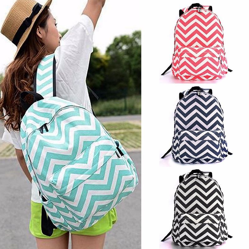 Mujeres Niñas Lona Ligera Mochila Hombro Mochila Escolar Mochila Mochila Bolso De Viaje