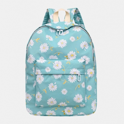 Mujeres Nylon Daisy Casual Campus Mochila Mochila Escolar