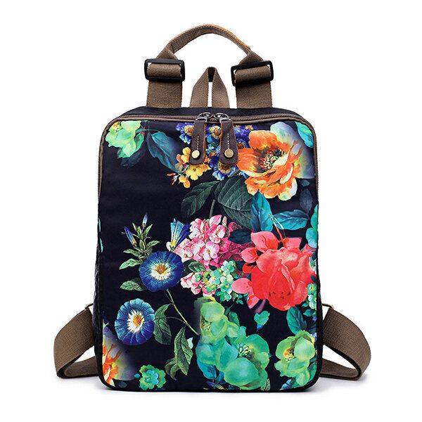 National Flower Handbags Multifuntion Hombro Mochila