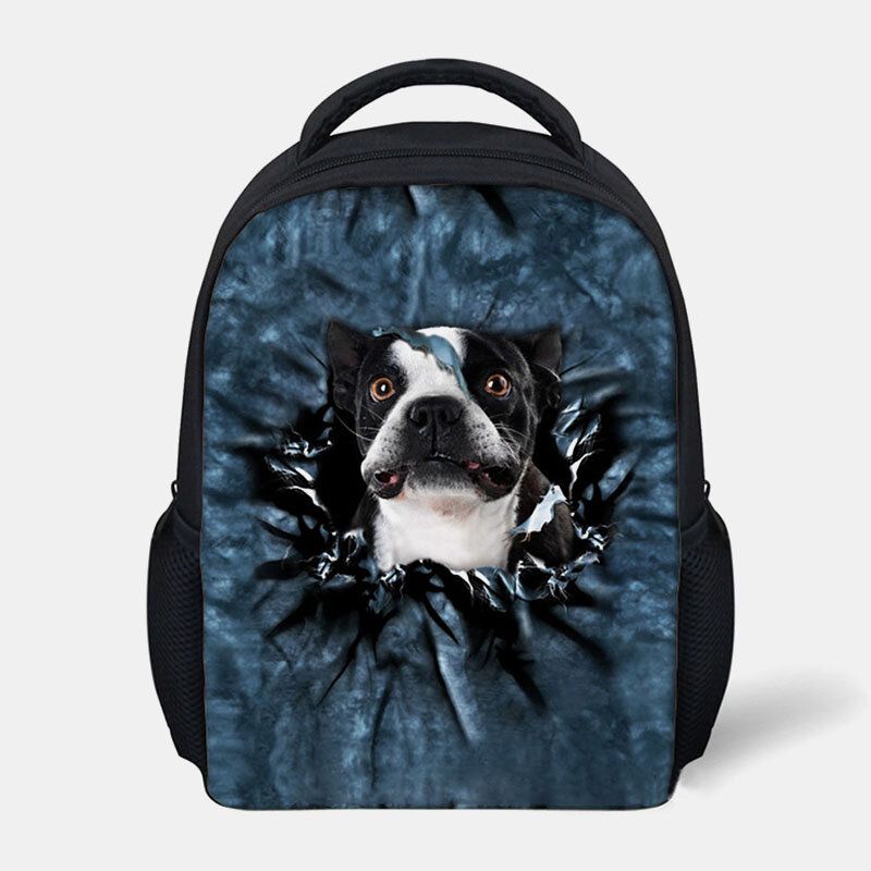 Unisex Animal Creativo 3d Dibujos Animados Lindo Gato Casual Al Aire Libre Mochila Pequeña Mochila