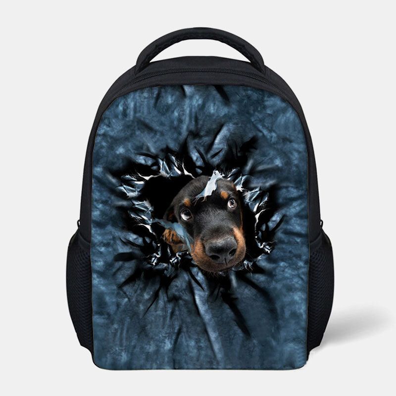 Unisex Animal Creativo 3d Dibujos Animados Lindo Gato Casual Al Aire Libre Mochila Pequeña Mochila