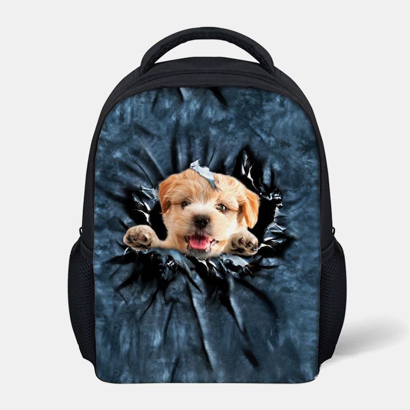 Unisex Animal Creativo 3d Dibujos Animados Lindo Gato Casual Al Aire Libre Mochila Pequeña Mochila