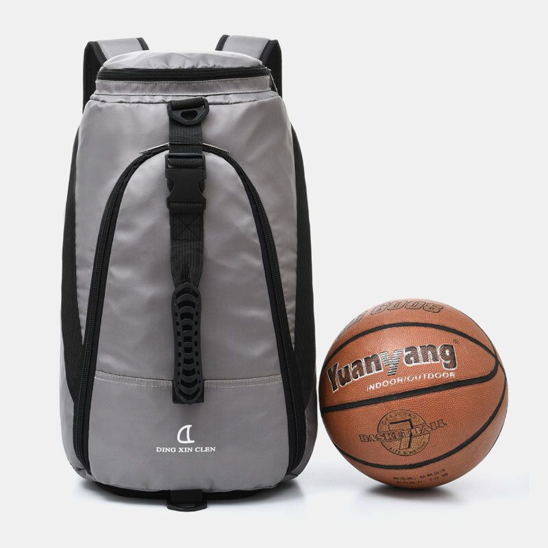 Unisex Nylon Impermeable Resistencia Al Desgaste Breve Al Aire Libre Bolsa De Almacenamiento De Baloncesto De Gran Capacidad Bolsa De Viaje Bolsa De Gimnasio Mochila