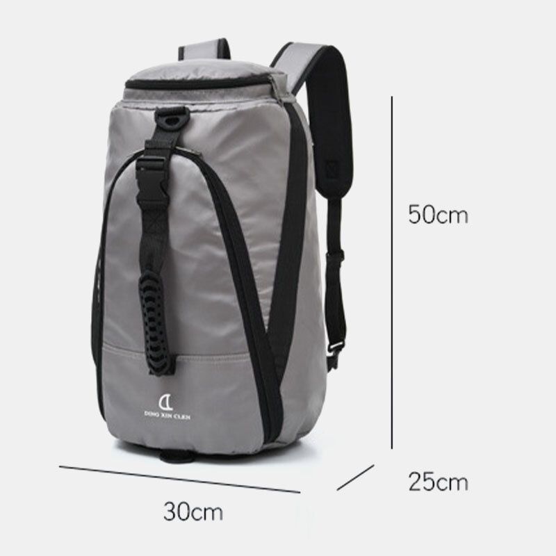 Unisex Nylon Impermeable Resistencia Al Desgaste Breve Al Aire Libre Bolsa De Almacenamiento De Baloncesto De Gran Capacidad Bolsa De Viaje Bolsa De Gimnasio Mochila