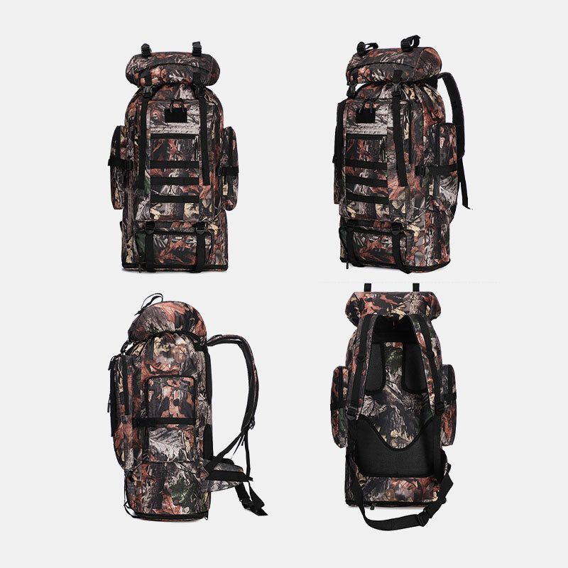 Unisex Oxford Ultraligero Escalable Transpirable Impermeable Gran Capacidad Montañismo Al Aire Libre 100l Mochilas Tácticas