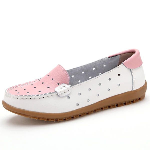 Hollow Out Soft Sole Casual Slip On Flat Mocasines Para Mujer