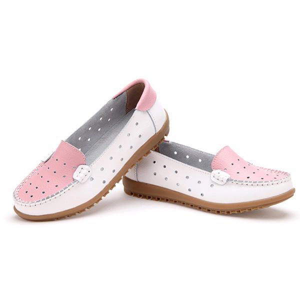 Hollow Out Soft Sole Casual Slip On Flat Mocasines Para Mujer