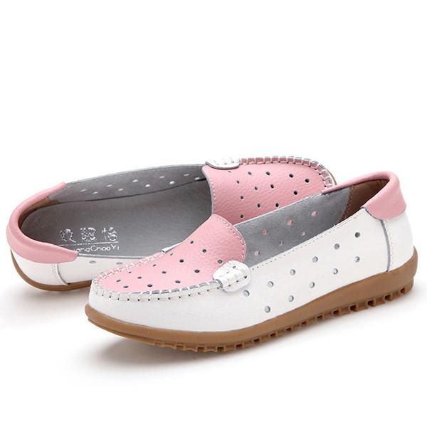 Hollow Out Soft Sole Casual Slip On Flat Mocasines Para Mujer