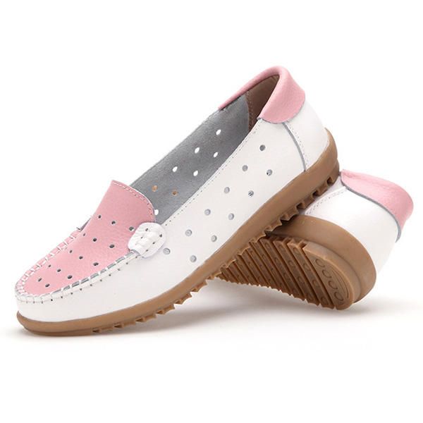 Hollow Out Soft Sole Casual Slip On Flat Mocasines Para Mujer