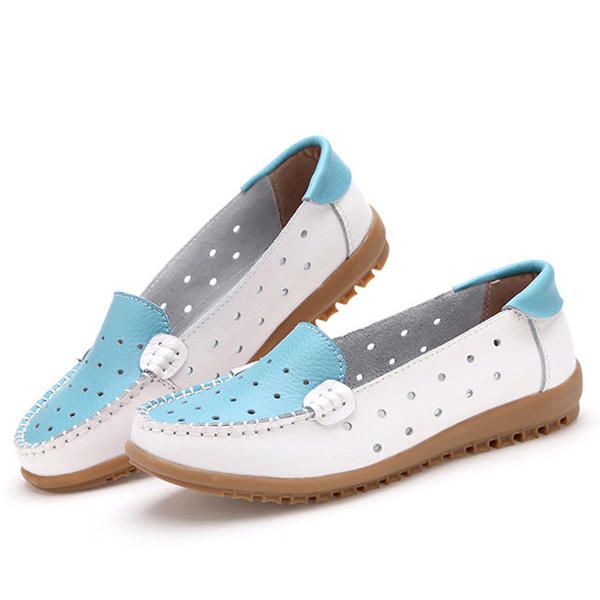 Hollow Out Soft Sole Casual Slip On Flat Mocasines Para Mujer