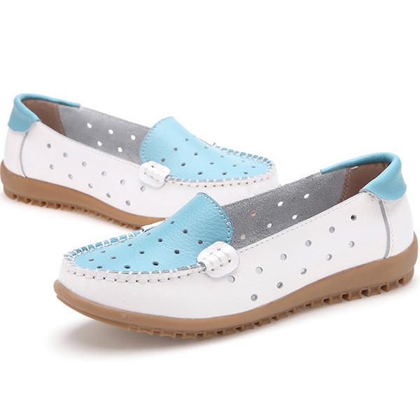 Hollow Out Soft Sole Casual Slip On Flat Mocasines Para Mujer