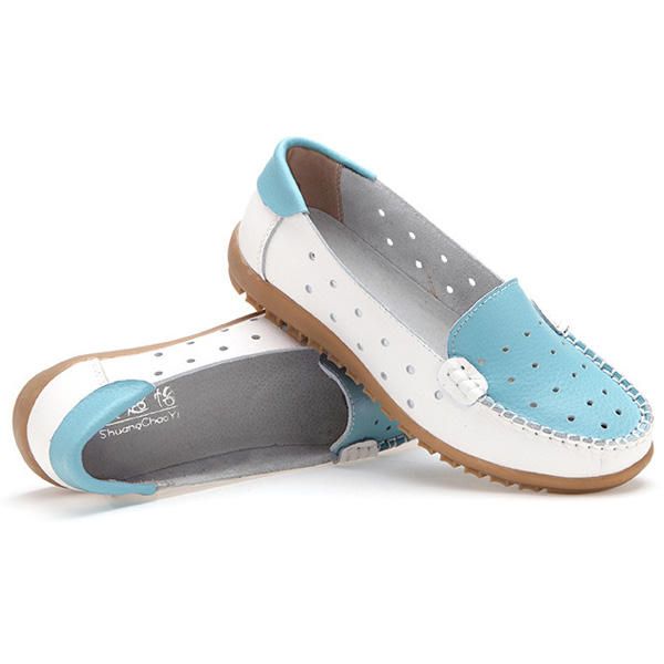 Hollow Out Soft Sole Casual Slip On Flat Mocasines Para Mujer