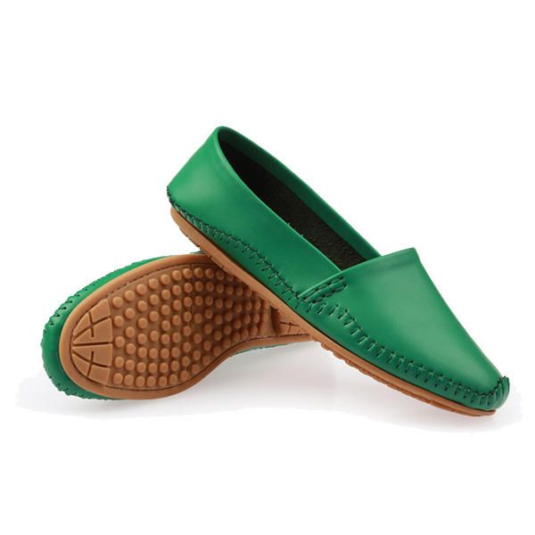 Laides Zapatos Planos Casual Slip On Flats Mocasines De Suela Blanda Mocasines Planos De Punta Redonda