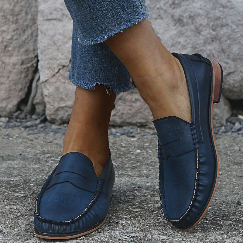 Mocasines Planos Casuales De Gran Tamaño Para Mujer Cómodos Y Cómodos