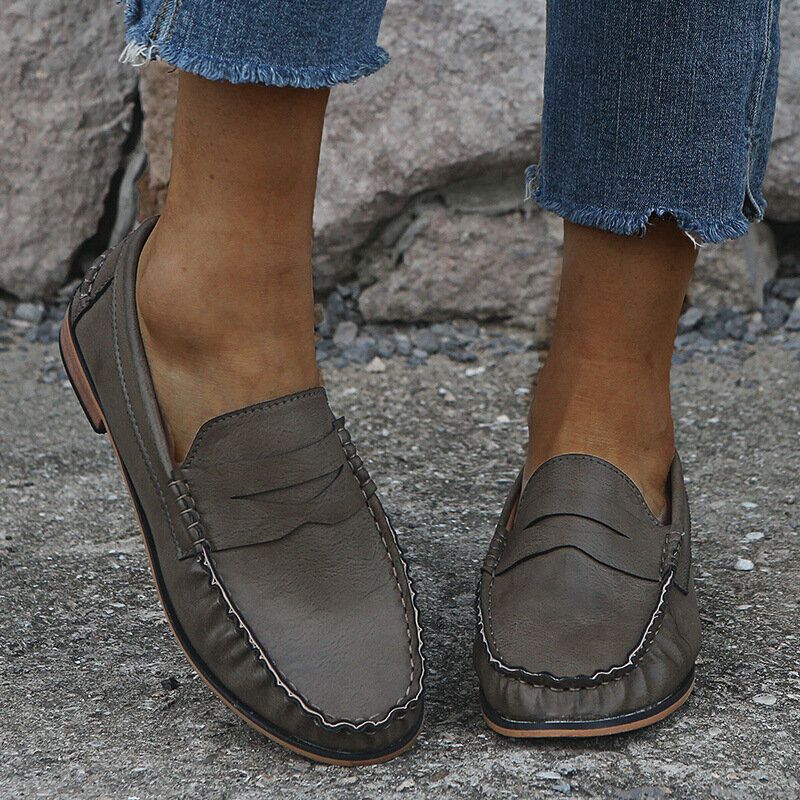 Mocasines Planos Casuales De Gran Tamaño Para Mujer Cómodos Y Cómodos