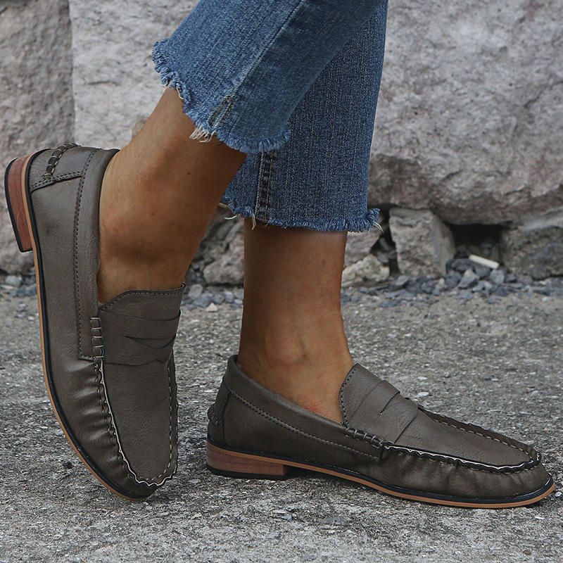 Mocasines Planos Casuales De Gran Tamaño Para Mujer Cómodos Y Cómodos