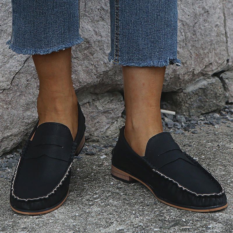 Mocasines Planos Casuales De Gran Tamaño Para Mujer Cómodos Y Cómodos