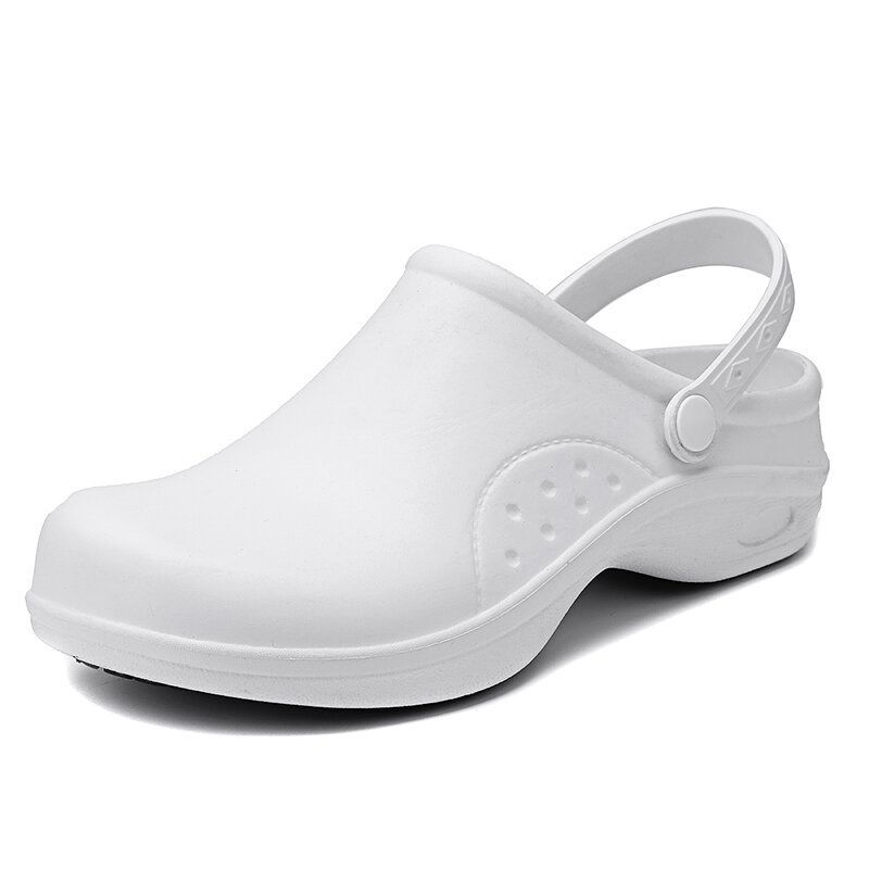 Mujeres Enfermería Médica Cocina Chef Slip On Slingback Shoes Flats