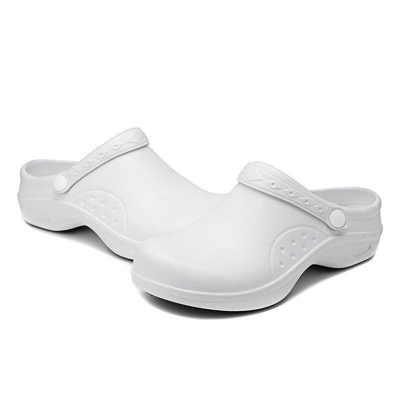 Mujeres Enfermería Médica Cocina Chef Slip On Slingback Shoes Flats